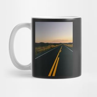 New Highway Through National Park at Sunset Time Mug